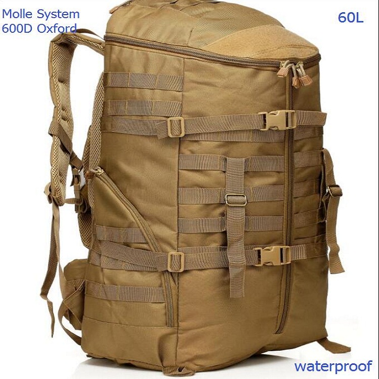 NOVRA 65L  MOLLE Hiking Backpa - đánh giá và giá Hiking Backpack Waterproof